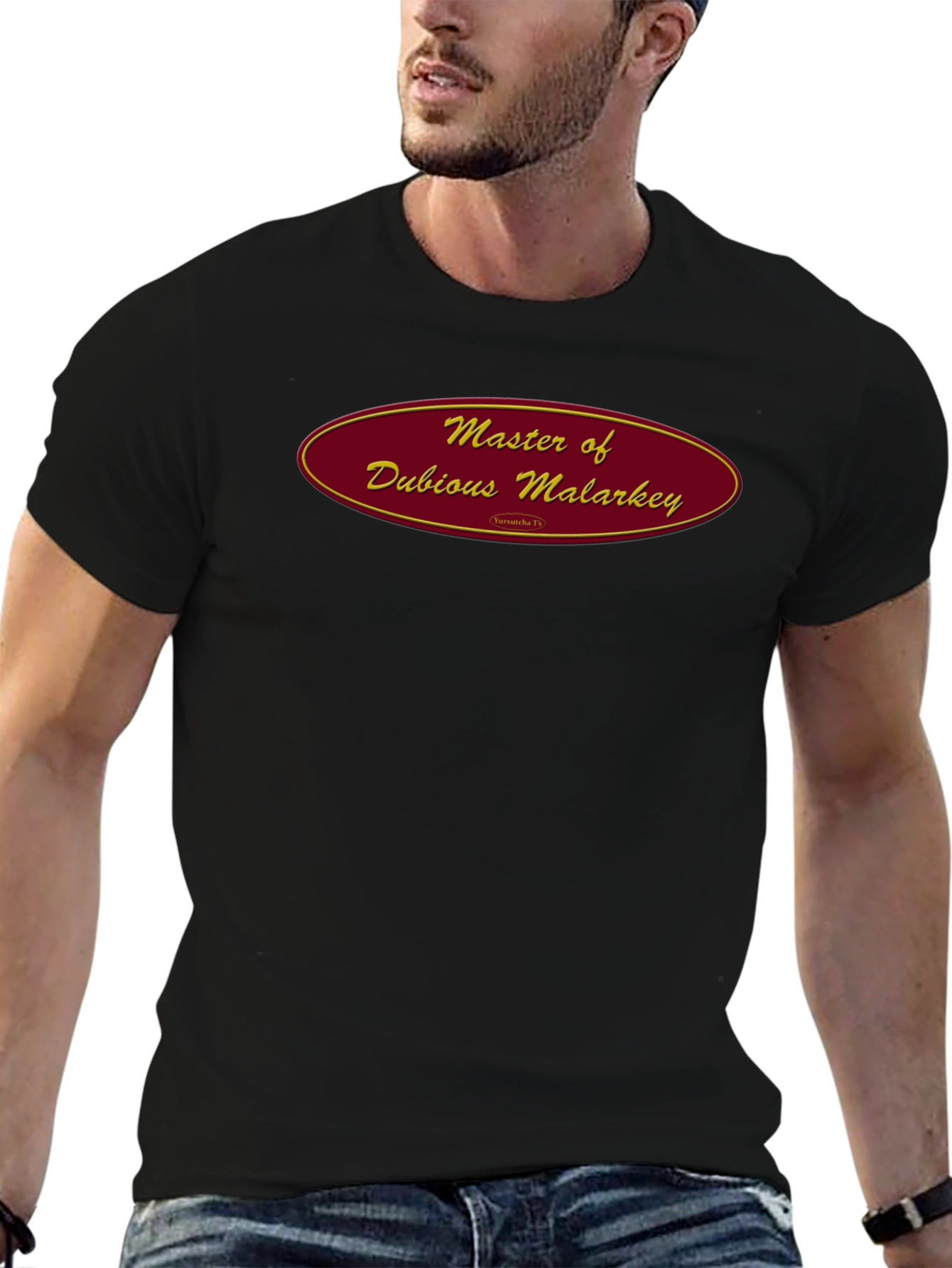 Master of Dubious Malarkey Black T-Shirt