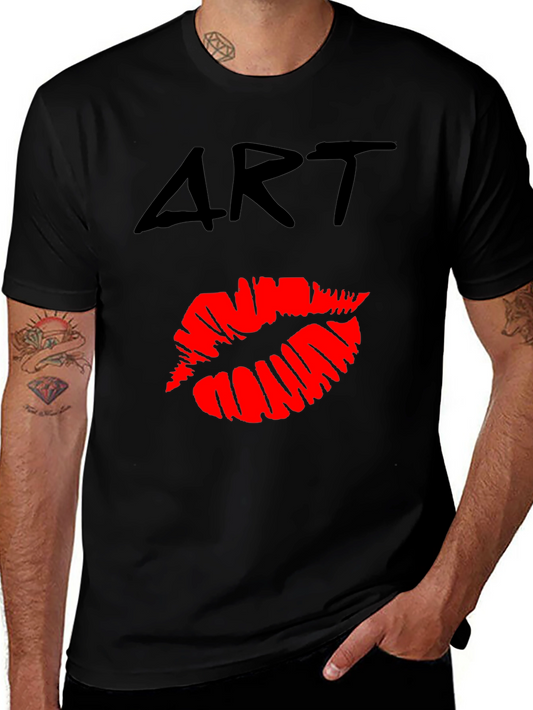 Art Lips Graphic T-Shirt - Casual Wear
