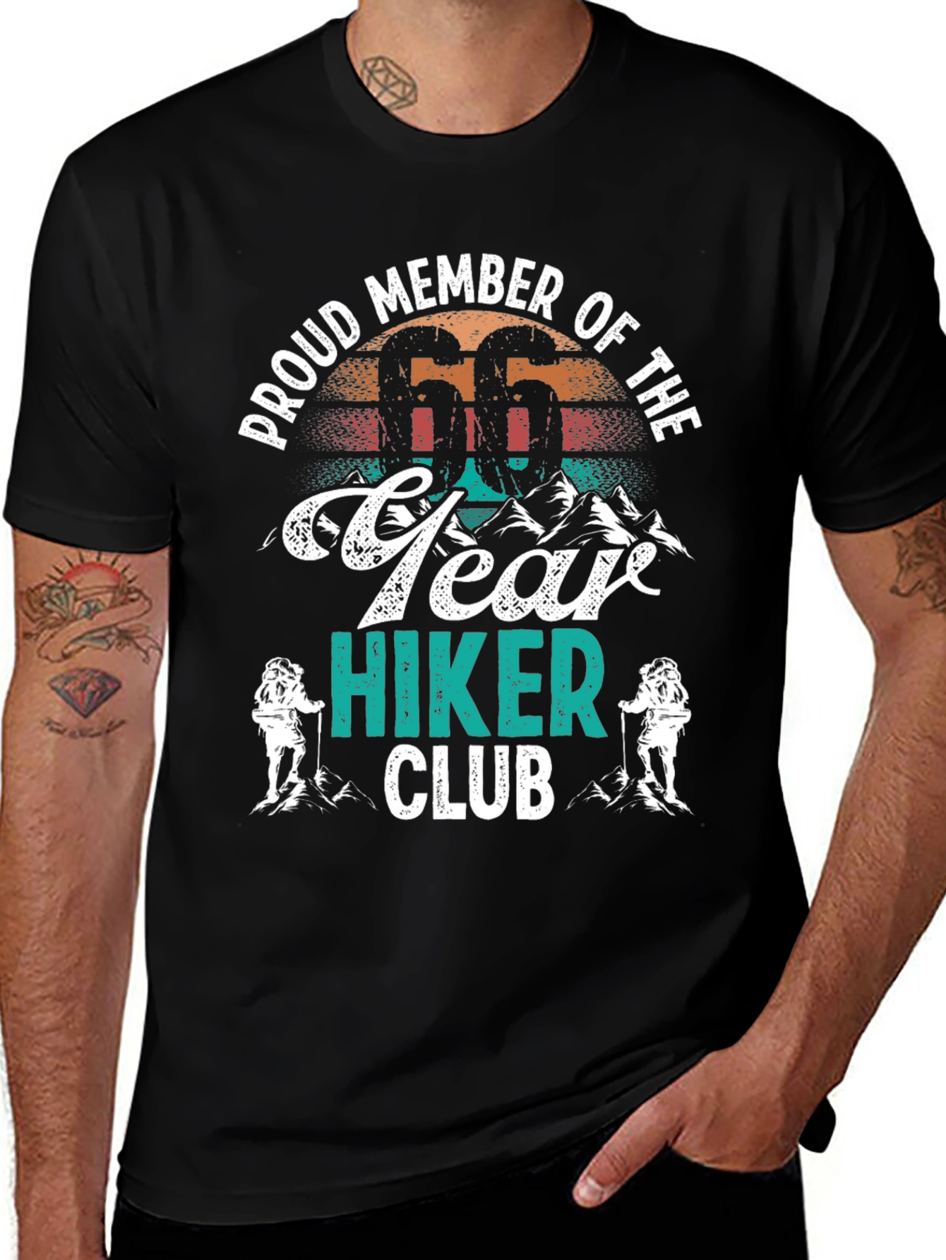 Proud Member 66 Year Hiker Club T-Shirt