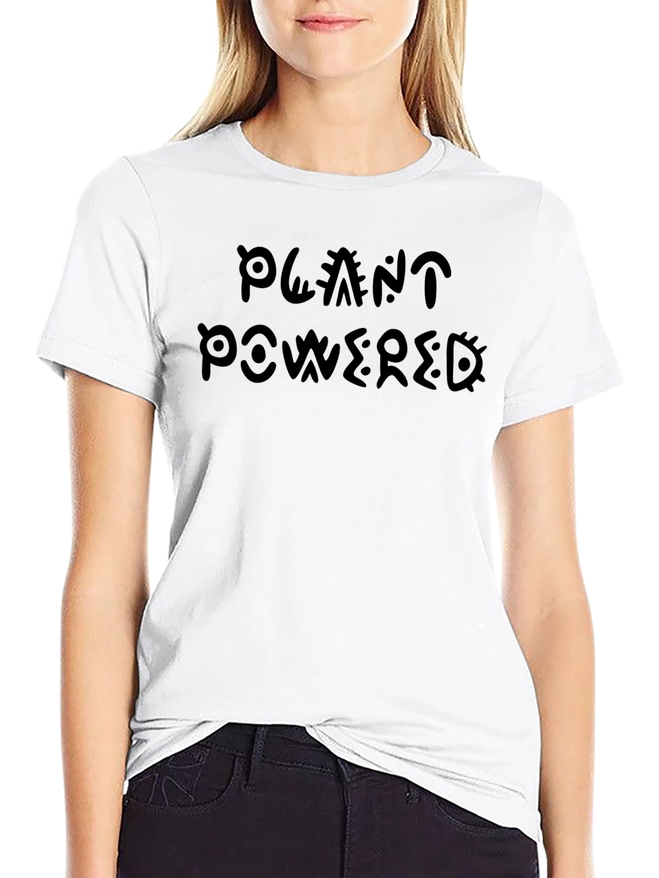 Plant Powered Graphic Tee - Black Unisex Shirt