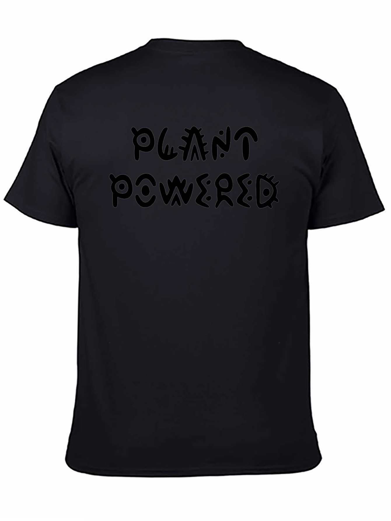 Plant Powered Graphic Tee - Black Unisex Shirt