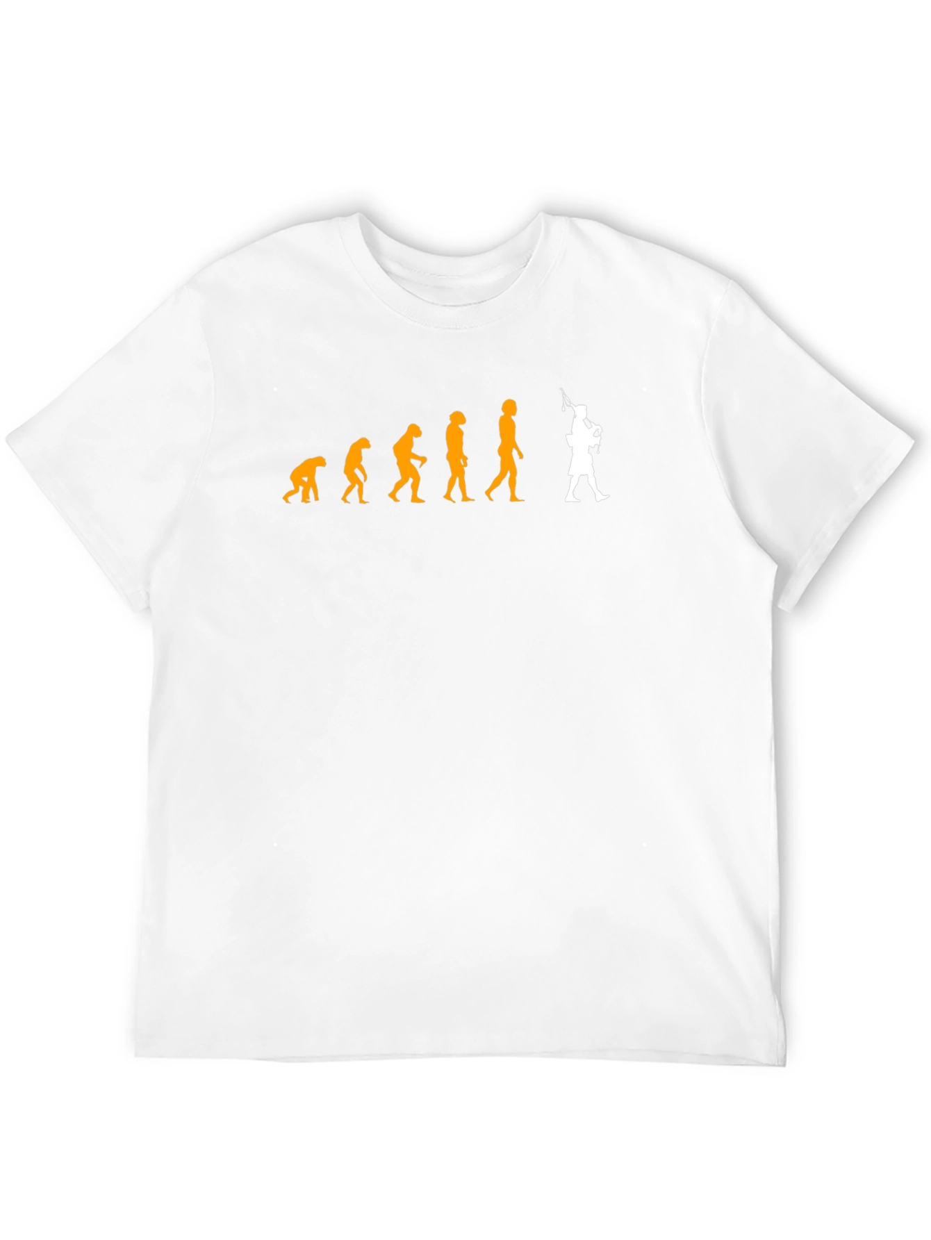 Evolution of Man Bagpipe T-Shirt