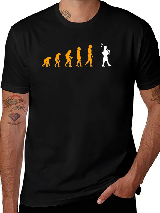 Evolution of Man Bagpipe T-Shirt