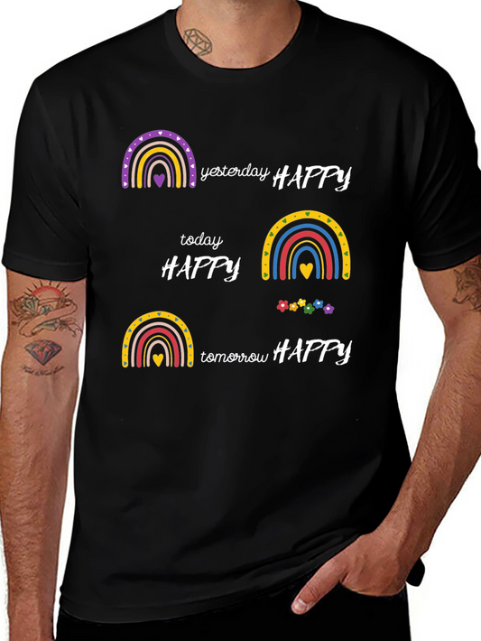 Happy Rainbow Graphic T-Shirt