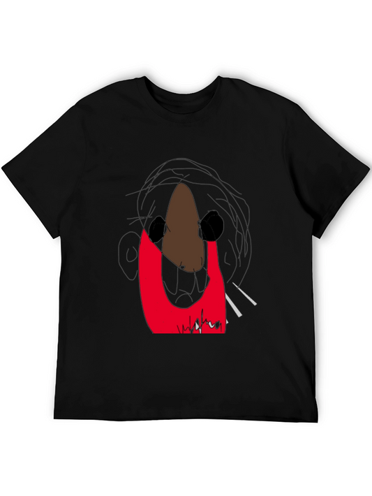 Abstract Graphic Print T-Shirt - Modern Art Tee