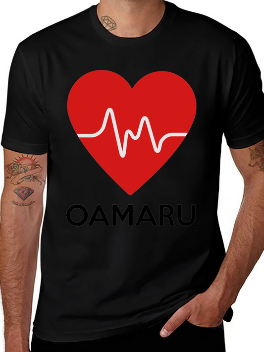 Heartbeat OAMARU Graphic T-Shirt - Trendy Casual Wear
