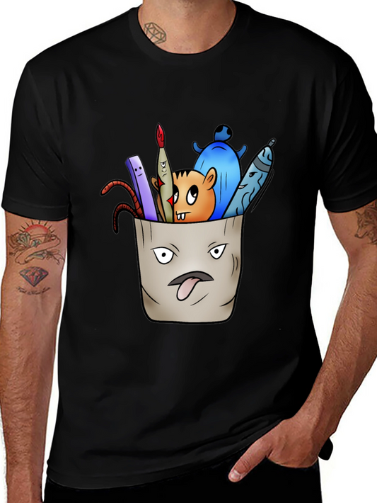 Pocket Monster Graphic Tee - Unique Cartoon Design