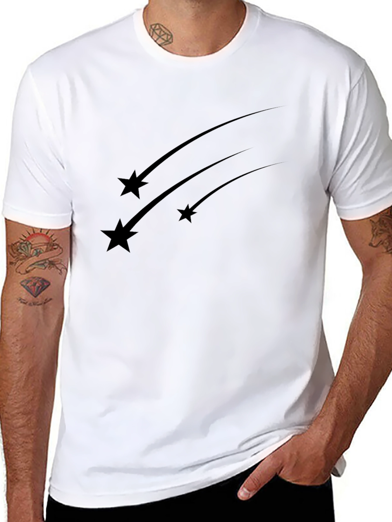 Shooting Star Black T-Shirt