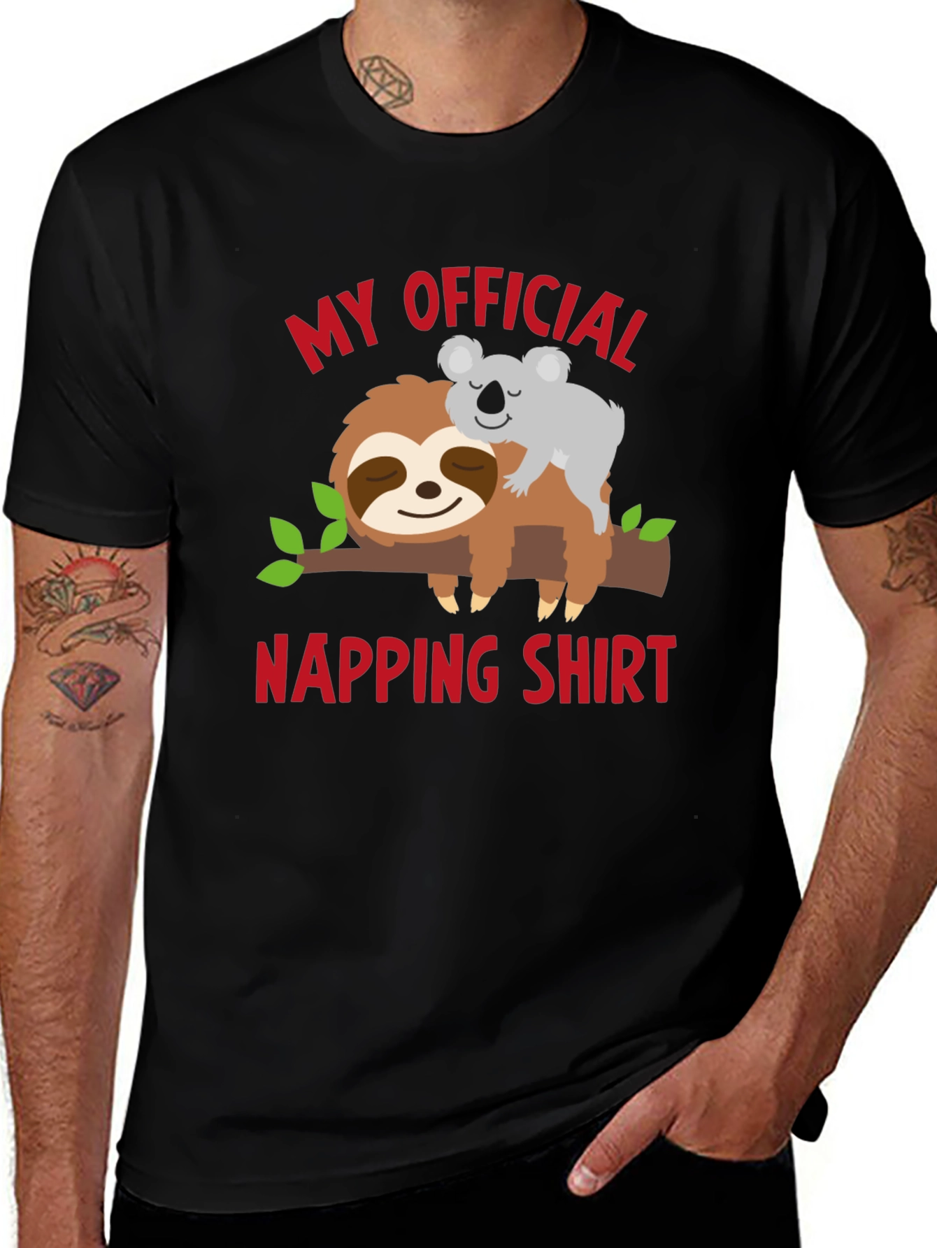 My Official Napping Shirt Sloth & Koala T-Shirt
