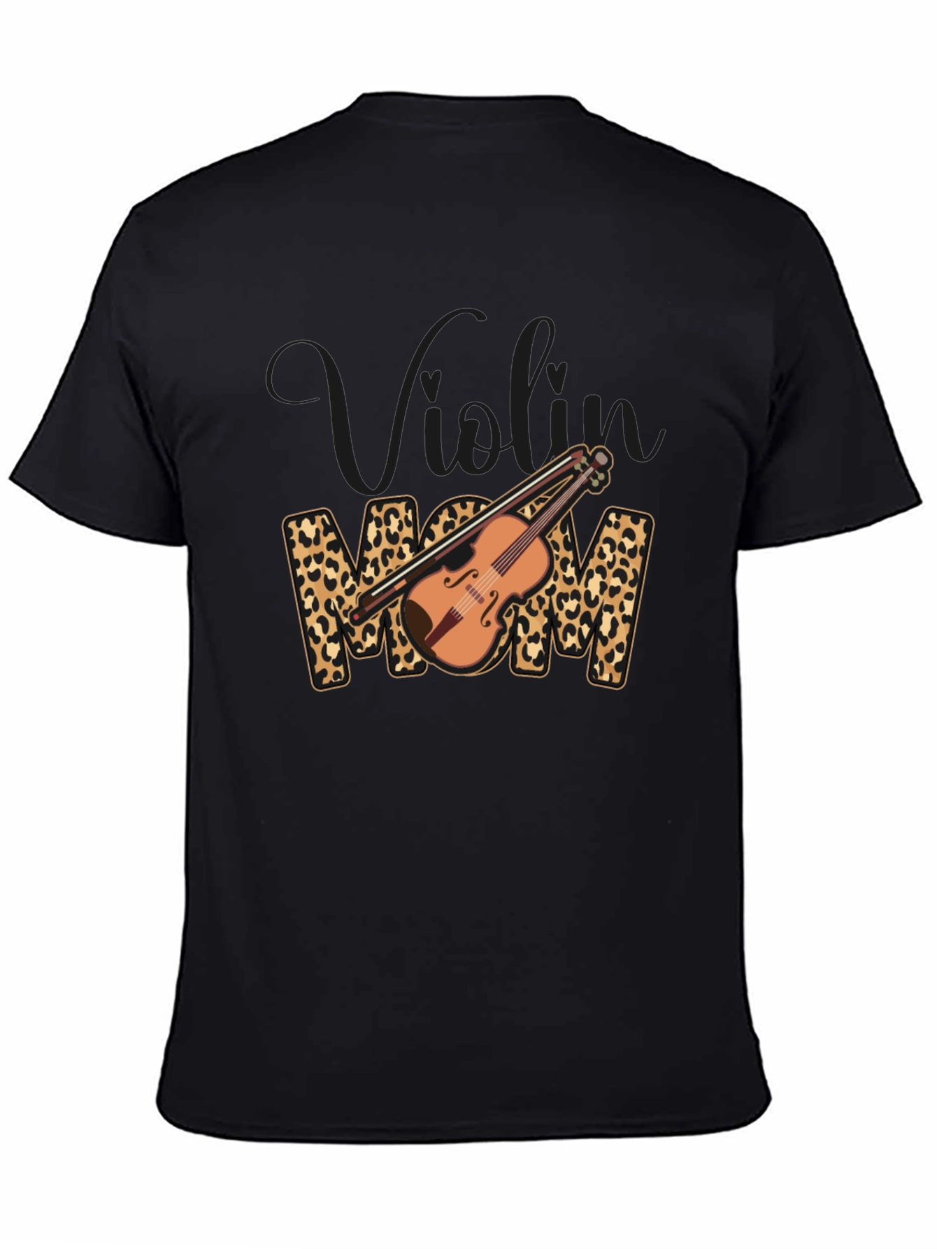 Violin Mom Leopard Print T-Shirt