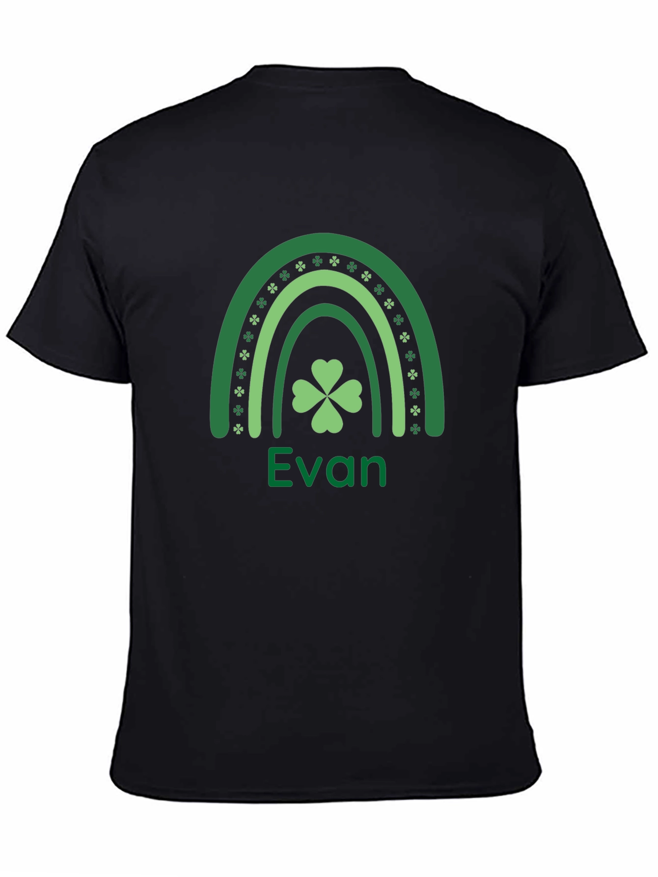 Evans St. Patricks Day Clover Rainbow T-Shirt