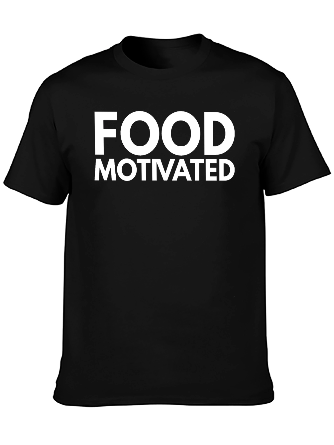 Food Motivated Black T-Shirt