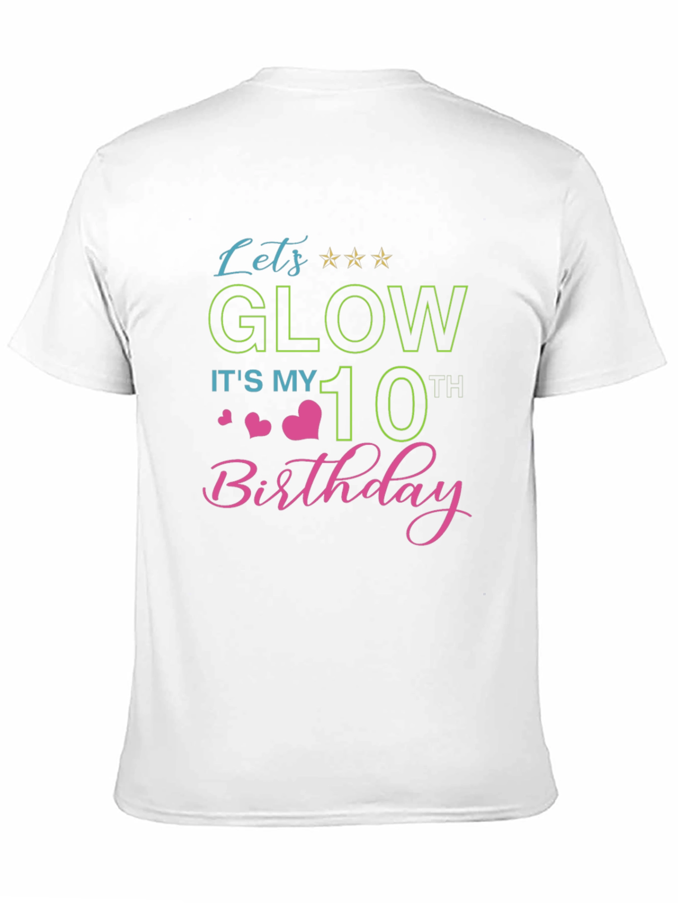 Glow 10th Birthday T-Shirt