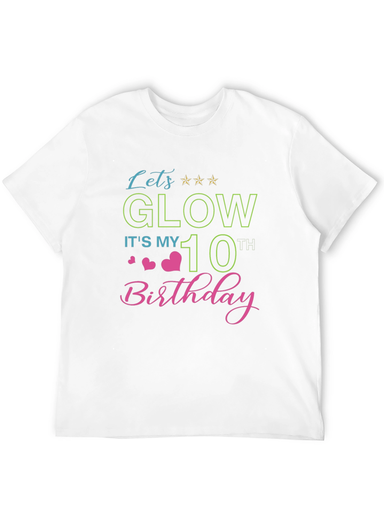 Glow 10th Birthday T-Shirt