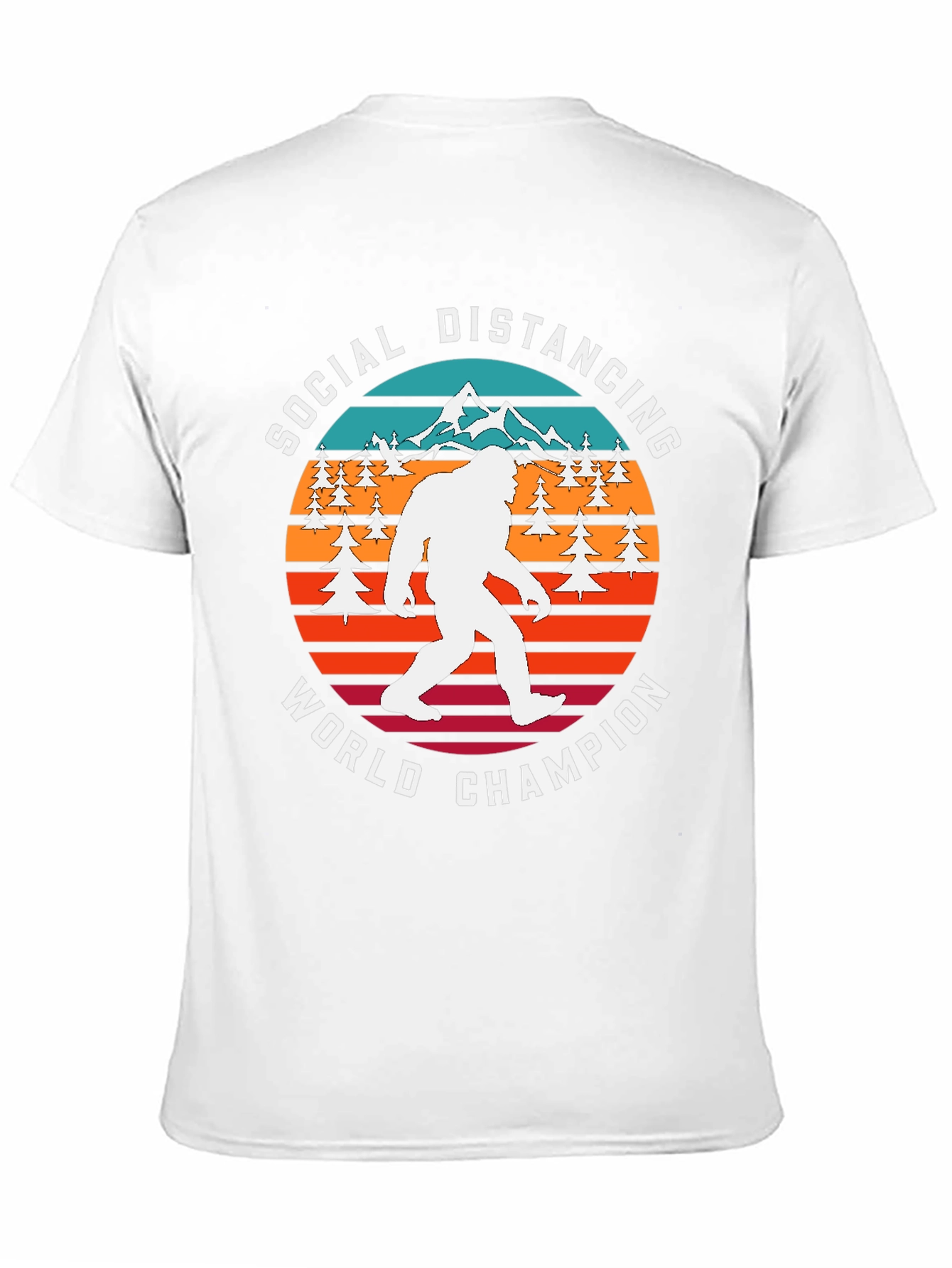 Social Distancing World Champion Bigfoot T-Shirt