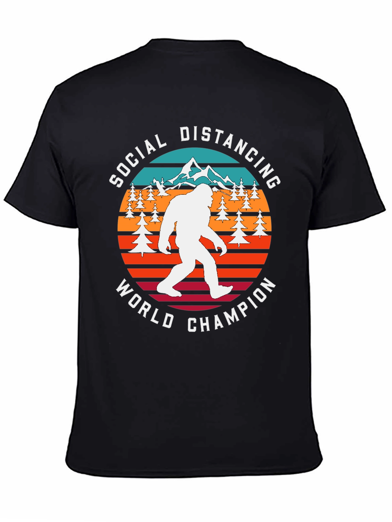 Social Distancing World Champion Bigfoot T-Shirt