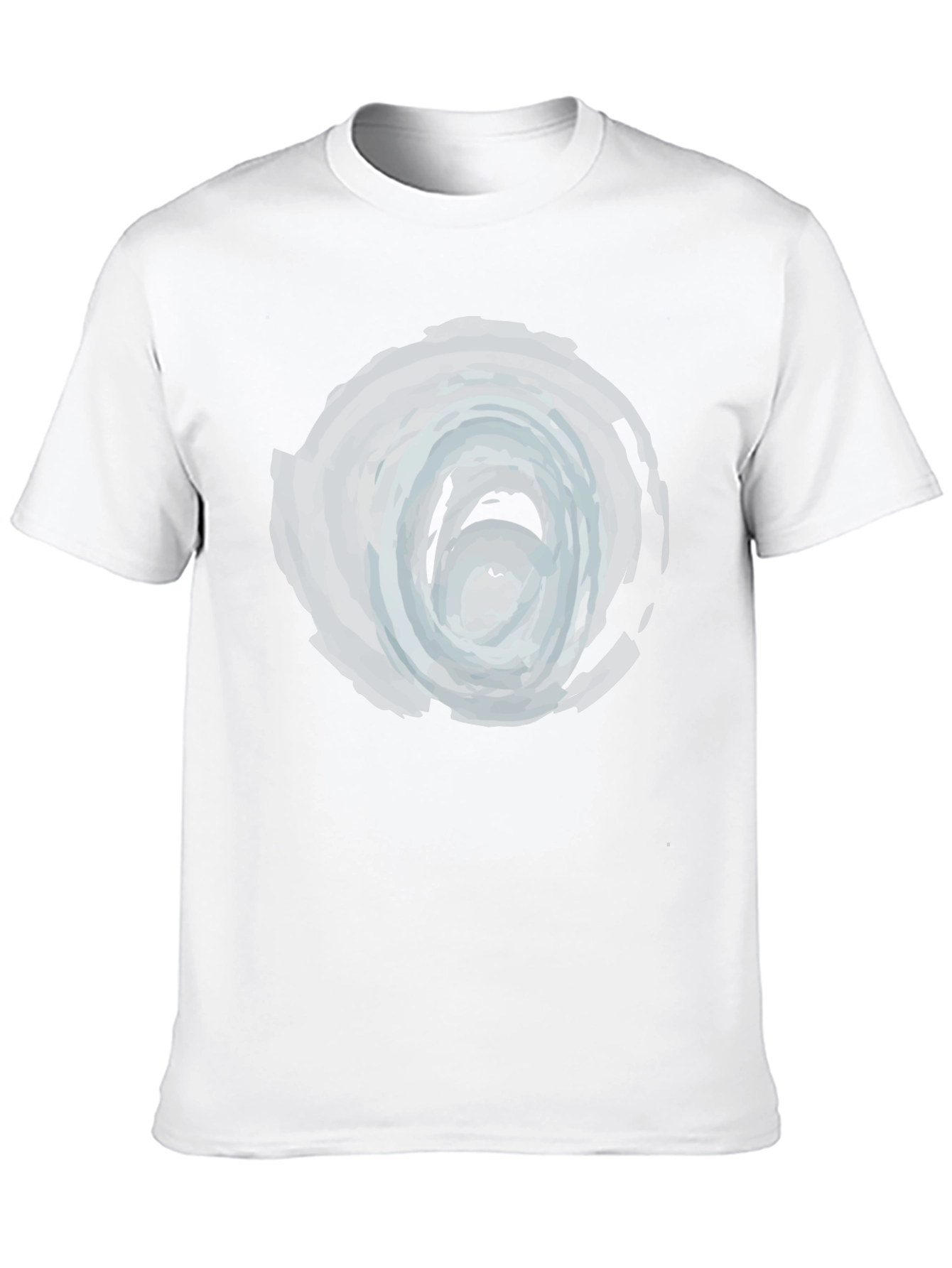 Abstract Swirl Graphic Tee - Mens Black T-Shirt