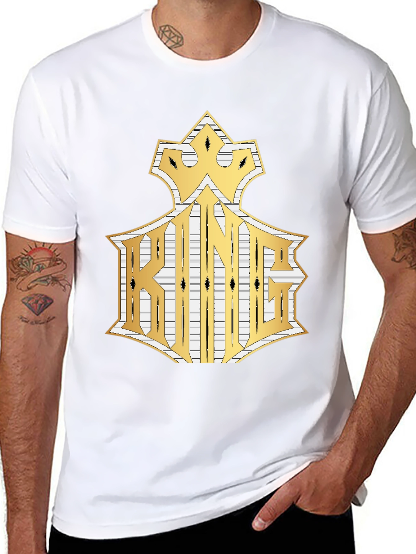 King Graphic Tee - Crown Gold