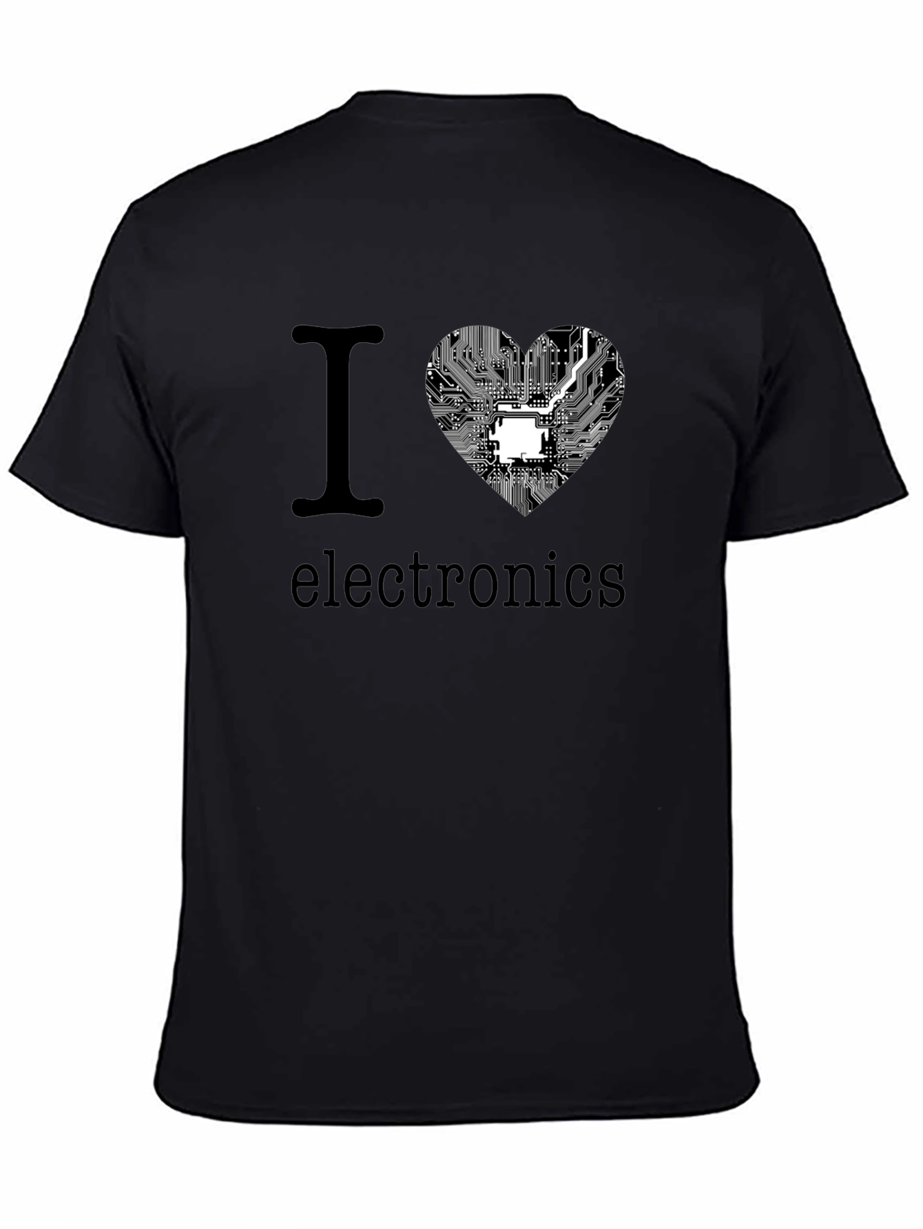 I Heart Electronics T-Shirt - Circuit Board Heart Design