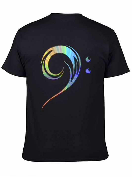 Bass Clef Rainbow T-Shirt - Music Lover Tee