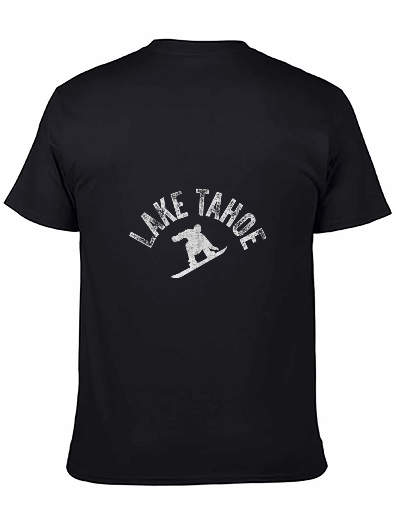 Lake Tahoe Snowboarder Graphic Tee - Black