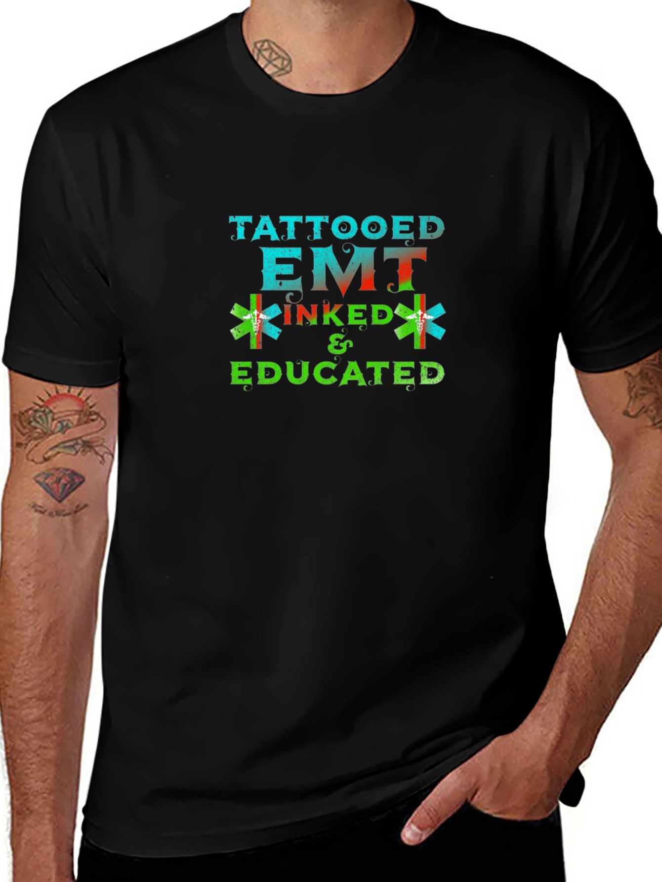 Tattooed EMT T-Shirt - Inked & Educated
