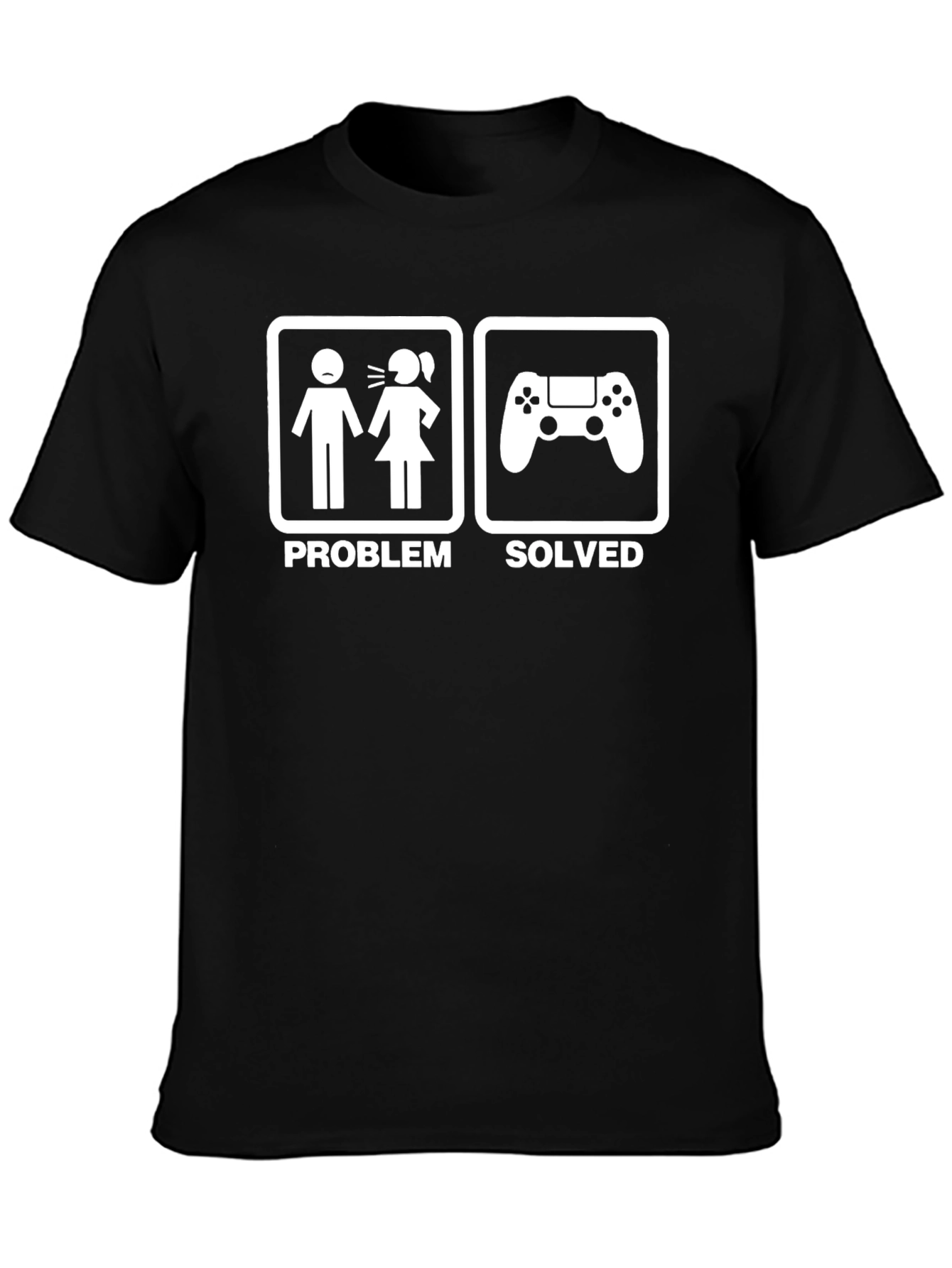 Gamer Solved Graphic Tee - Black