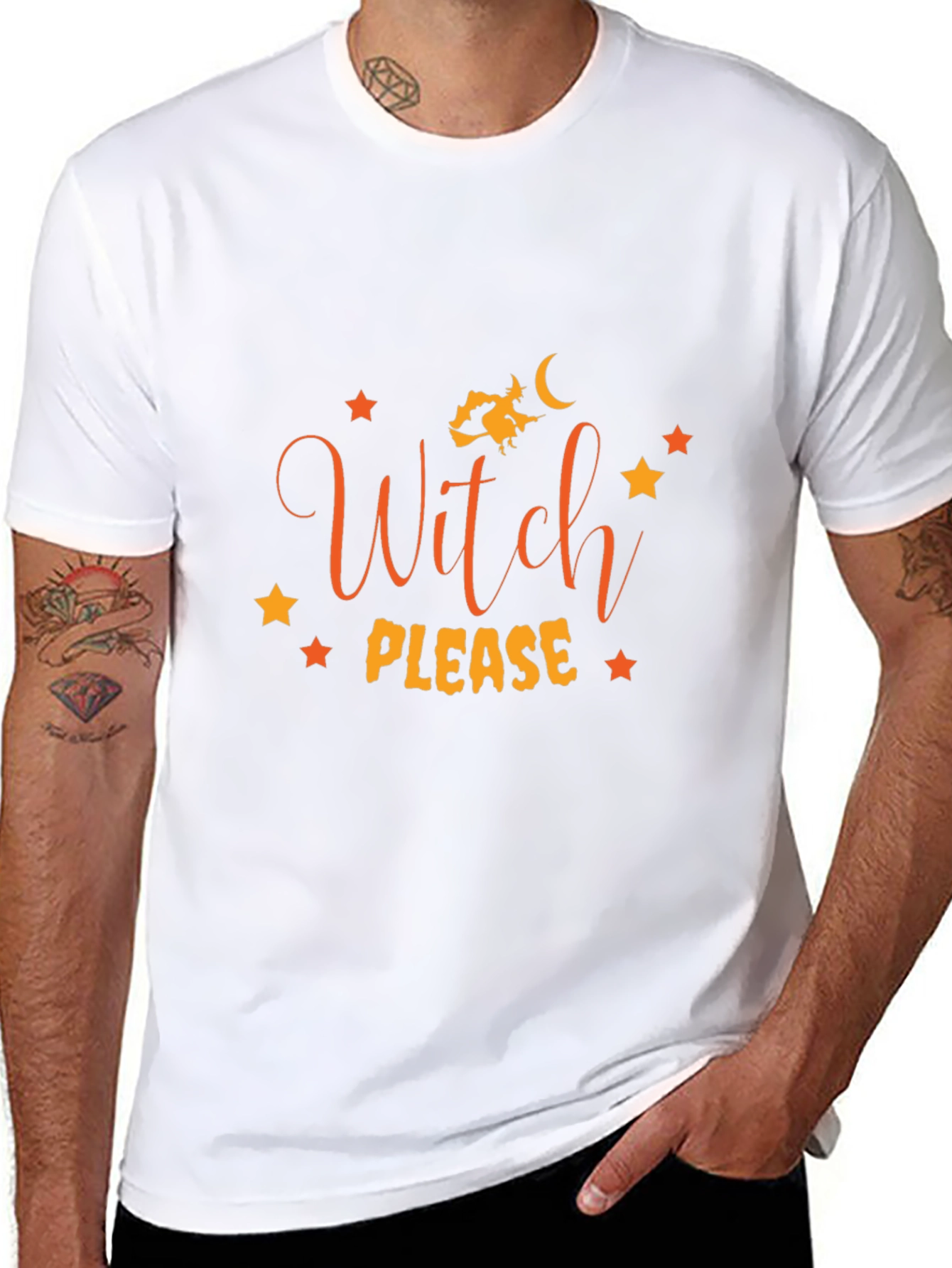 Witch Please Halloween Graphic Tee