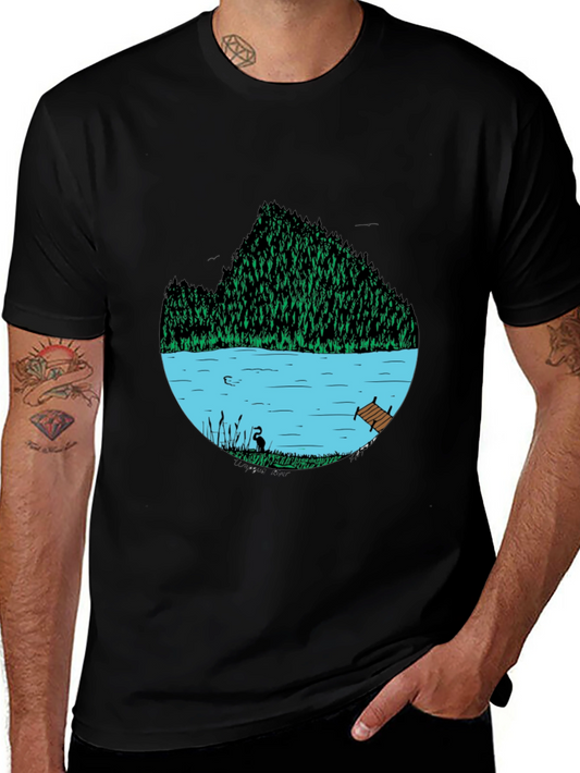 Nature Lake Graphic T-Shirt - Relaxed Fit