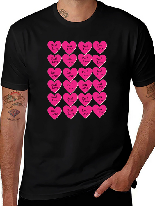 Real Love Hearts T-Shirt - Graphic Print Tee