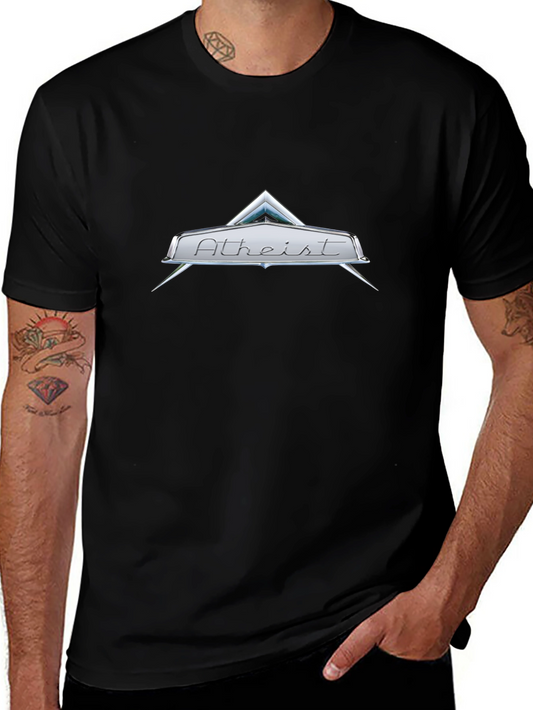 Atheist Logo Graphic Tee - Cool T-Shirt