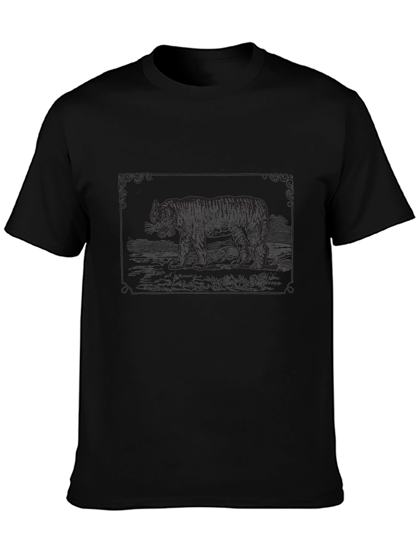 Tiger Graphic Tee - Black