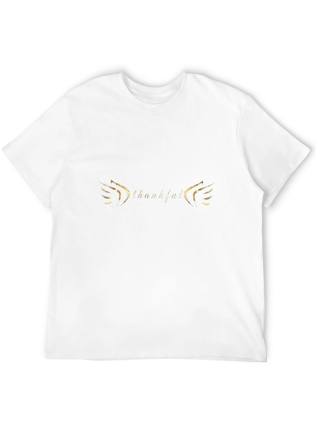 Thankful Graphic Print Crew Neck T-Shirt