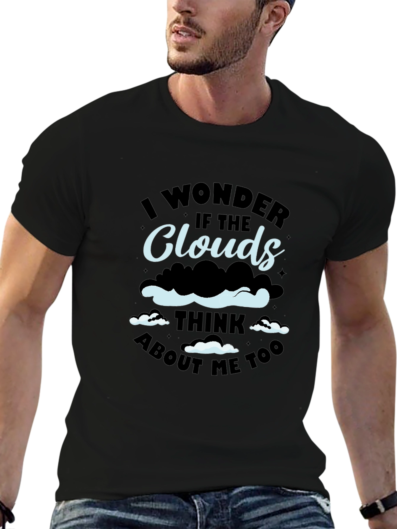 Cloud Thinking Graphic Tee - Unique Design