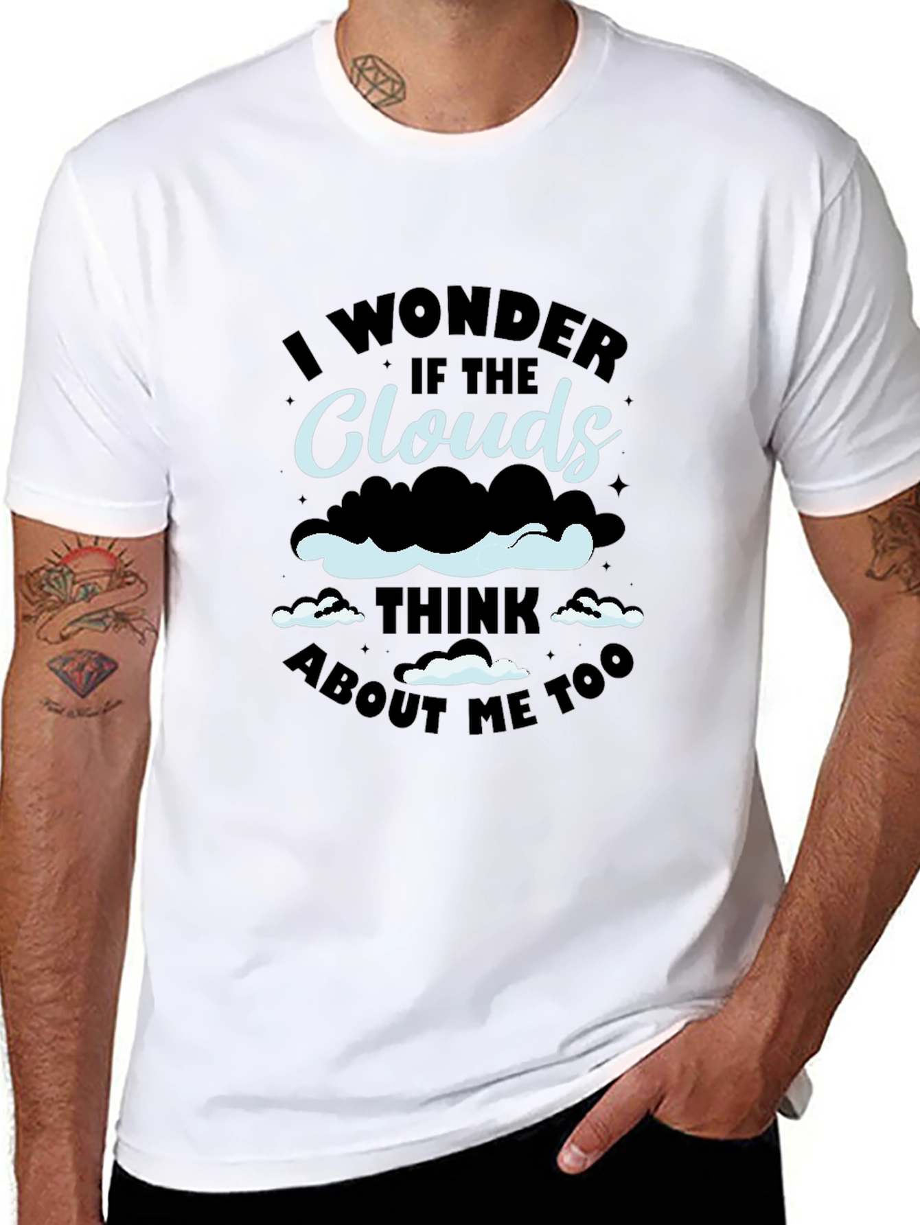 Cloud Thinking Graphic Tee - Unique Design