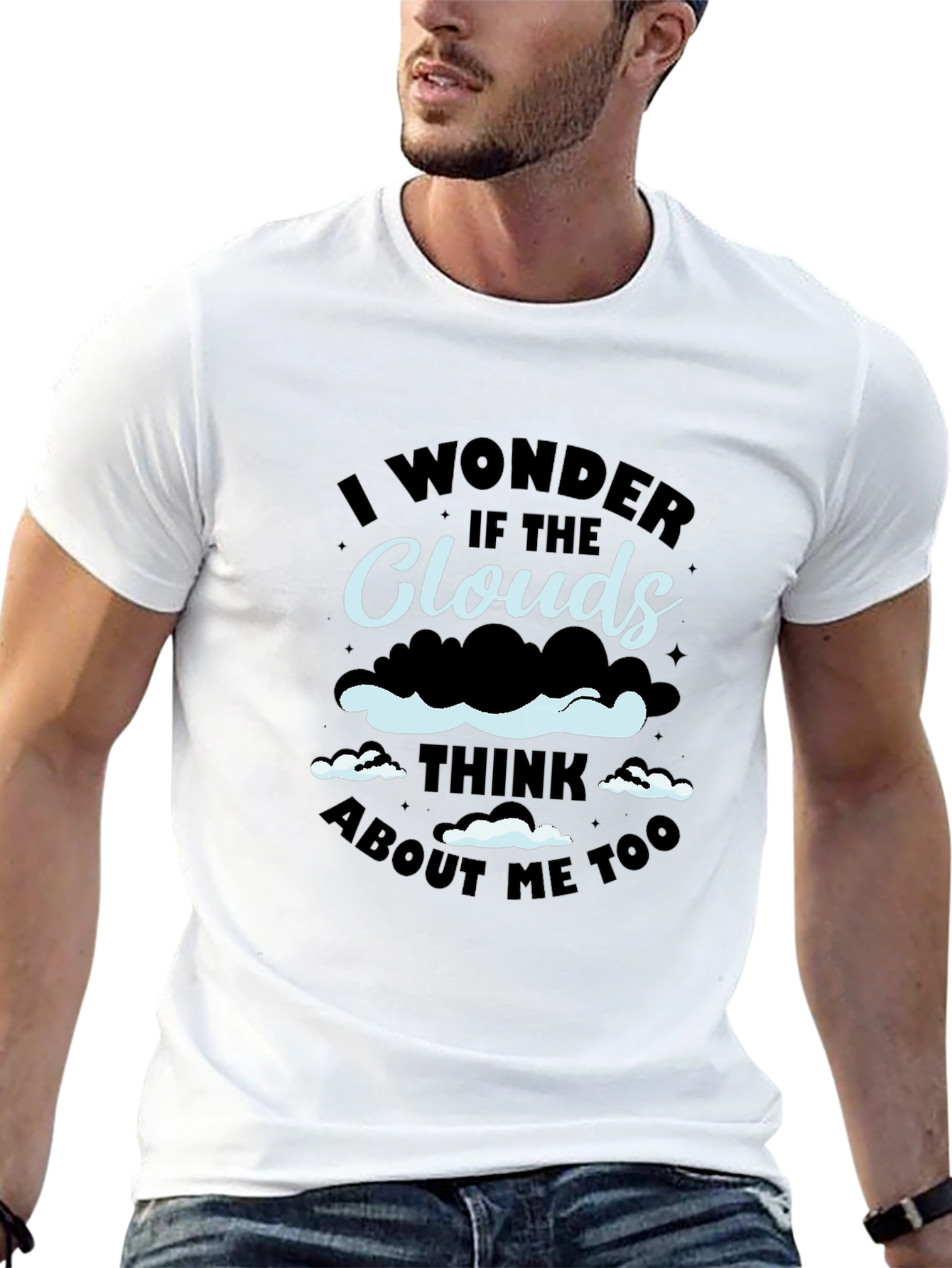 Cloud Thinking Graphic Tee - Unique Design