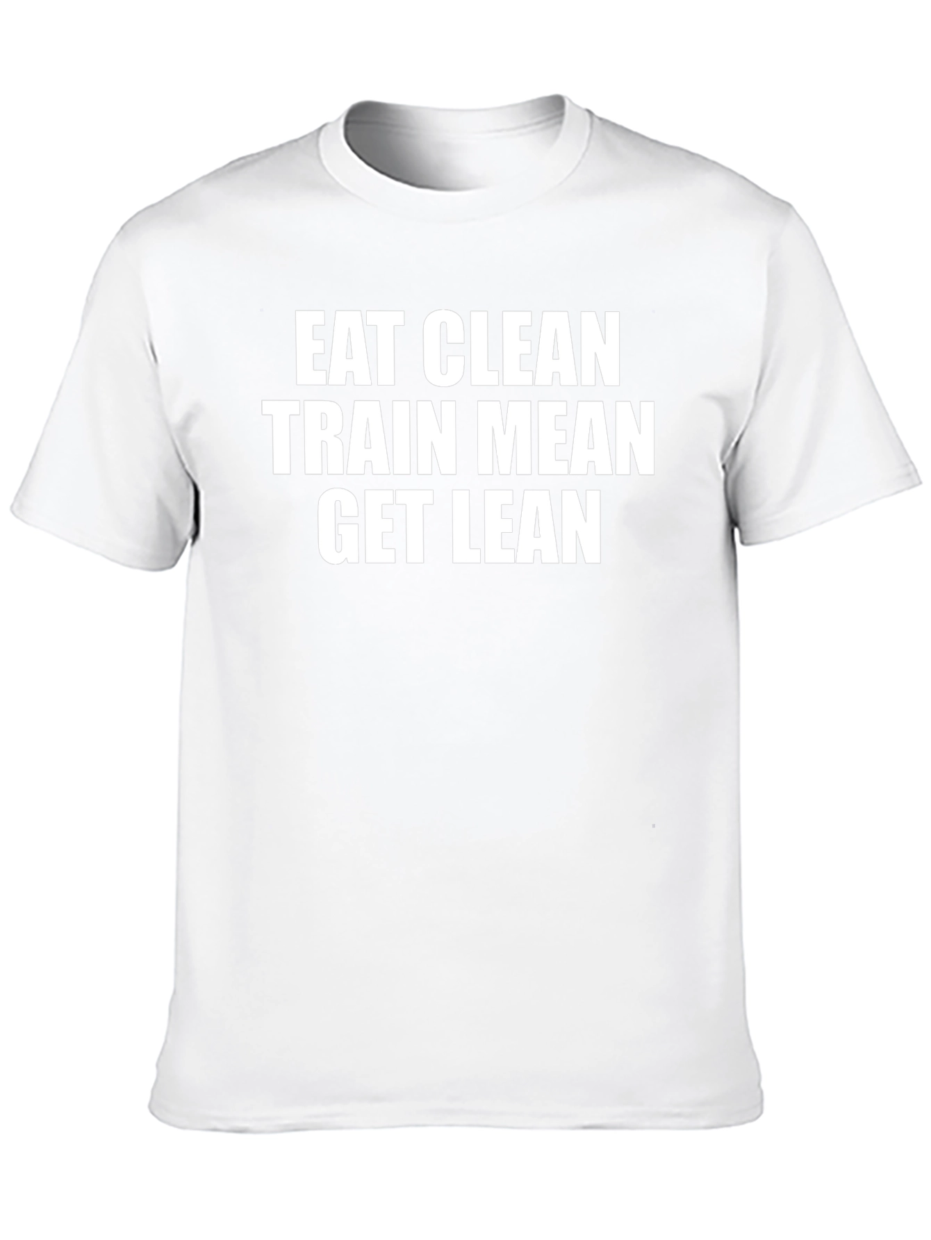 Eat Clean Train Mean Get Lean Black T-Shirt