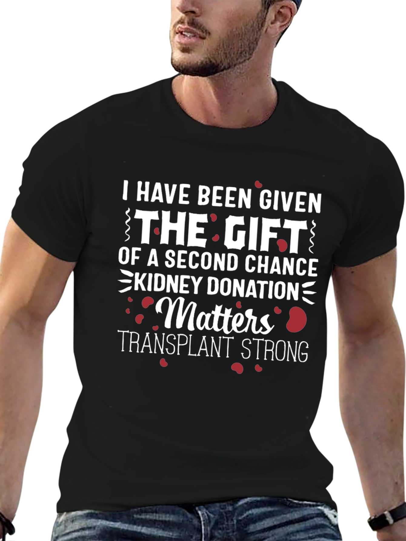Kidney Donation Awareness T-Shirt - Transplant Strong