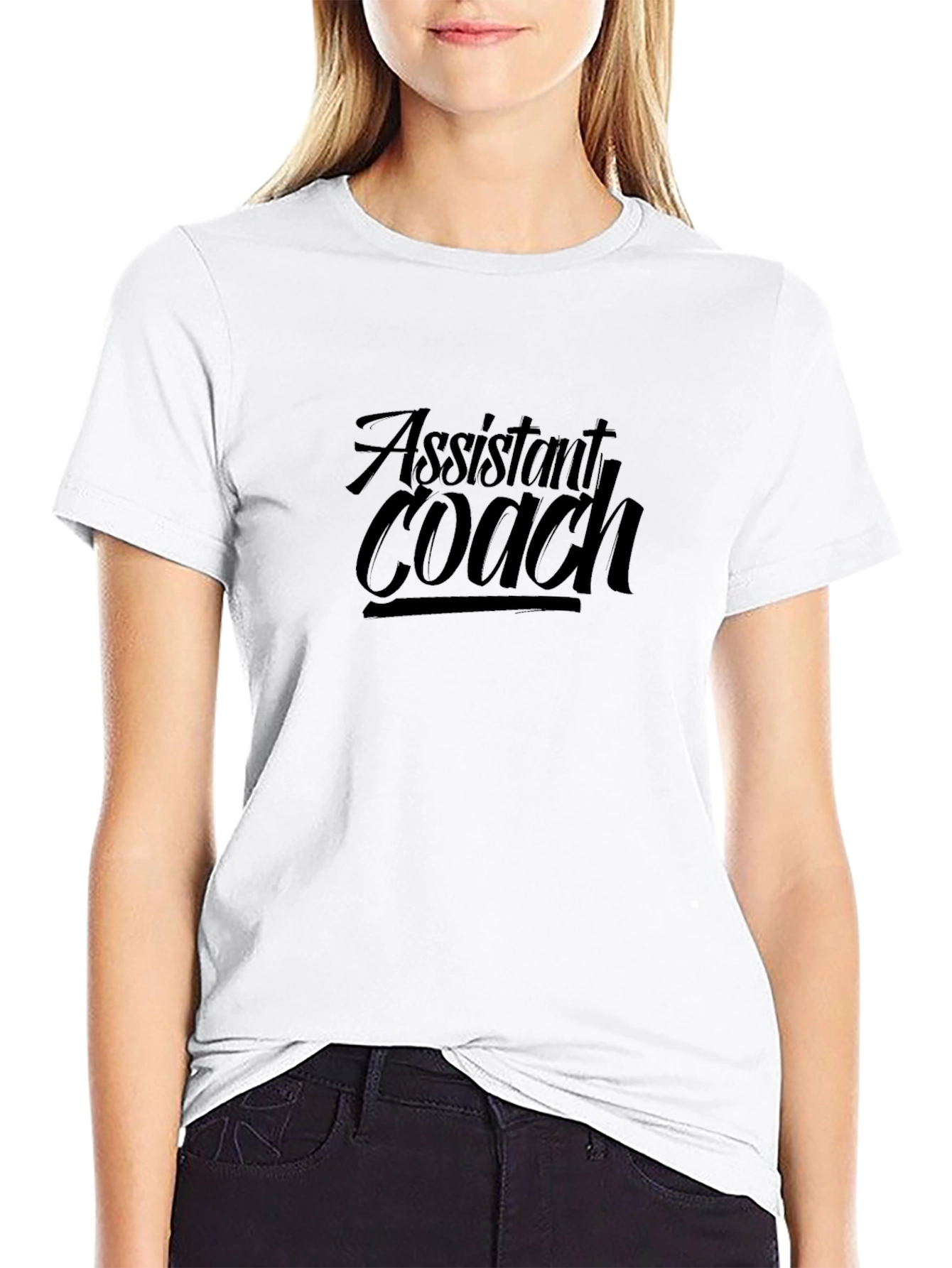 Assistant Coach Black Graphic Tee