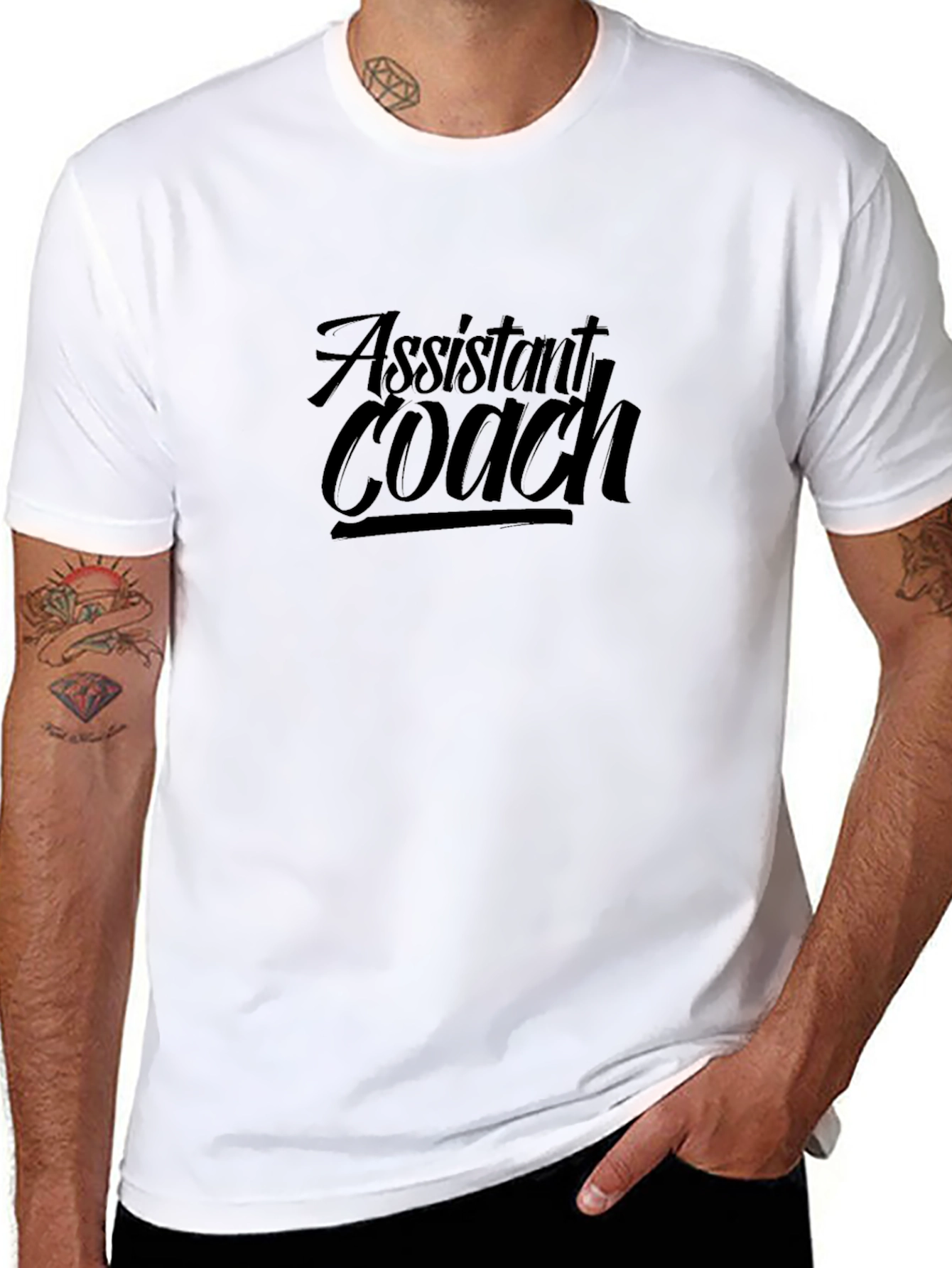 Assistant Coach Black Graphic Tee