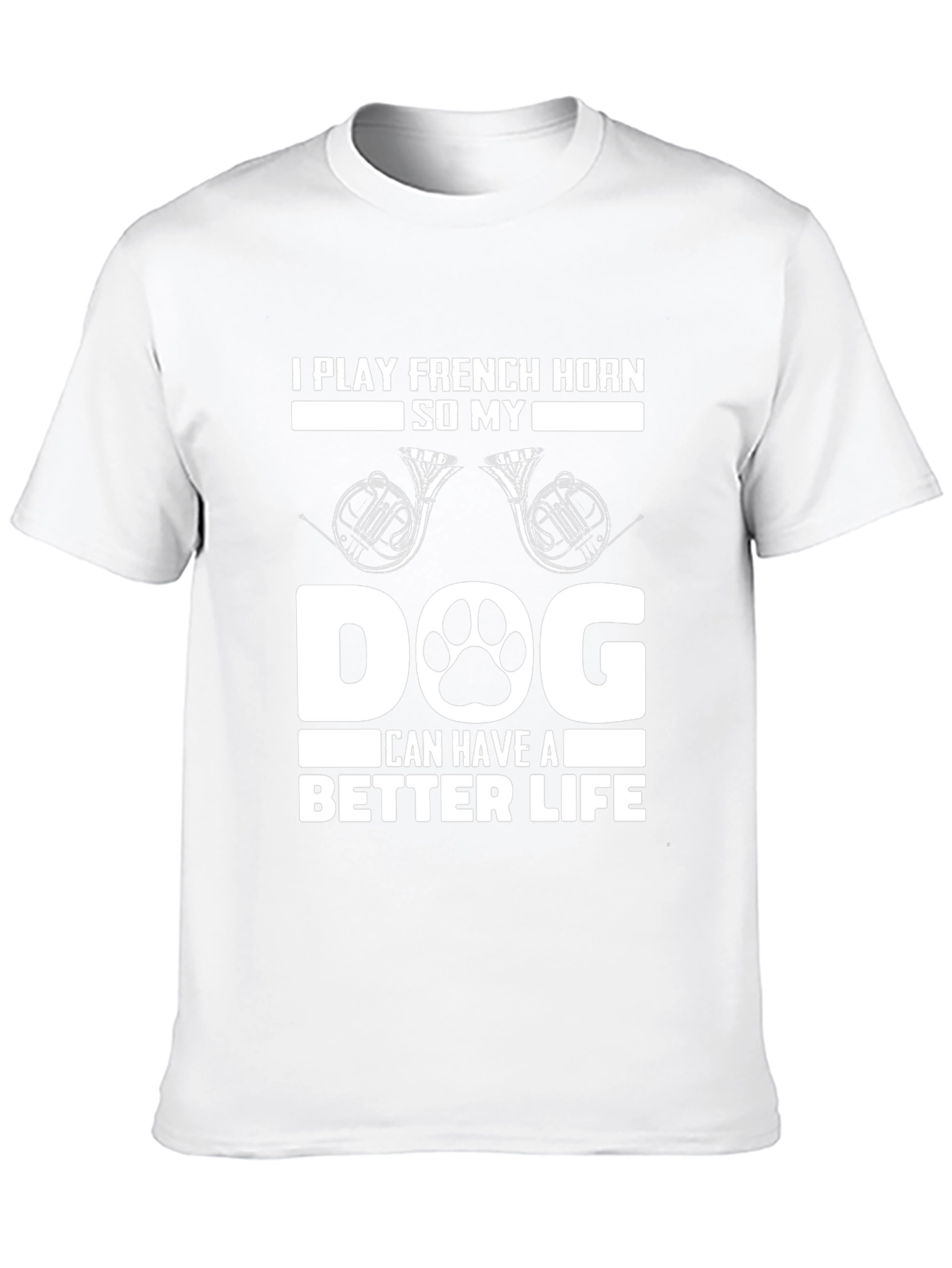 French Horn Dog Lover T-Shirt
