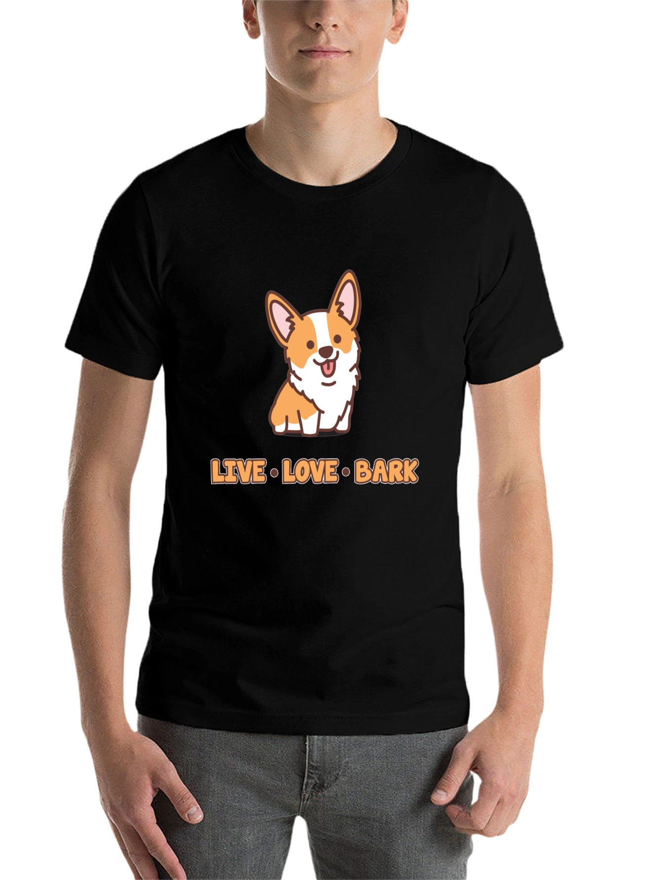 Live Love Bark Corgi T-Shirt