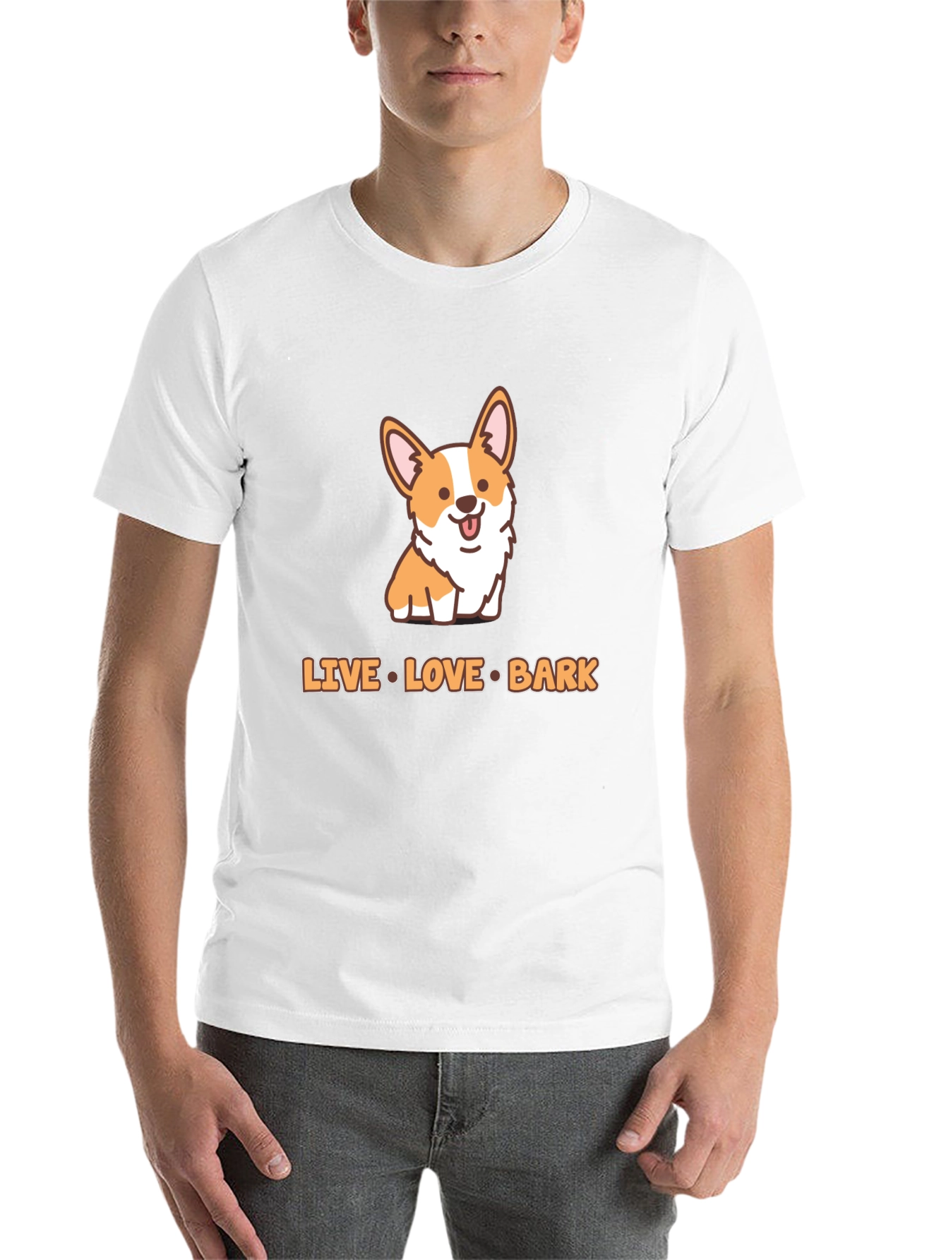 Live Love Bark Corgi T-Shirt