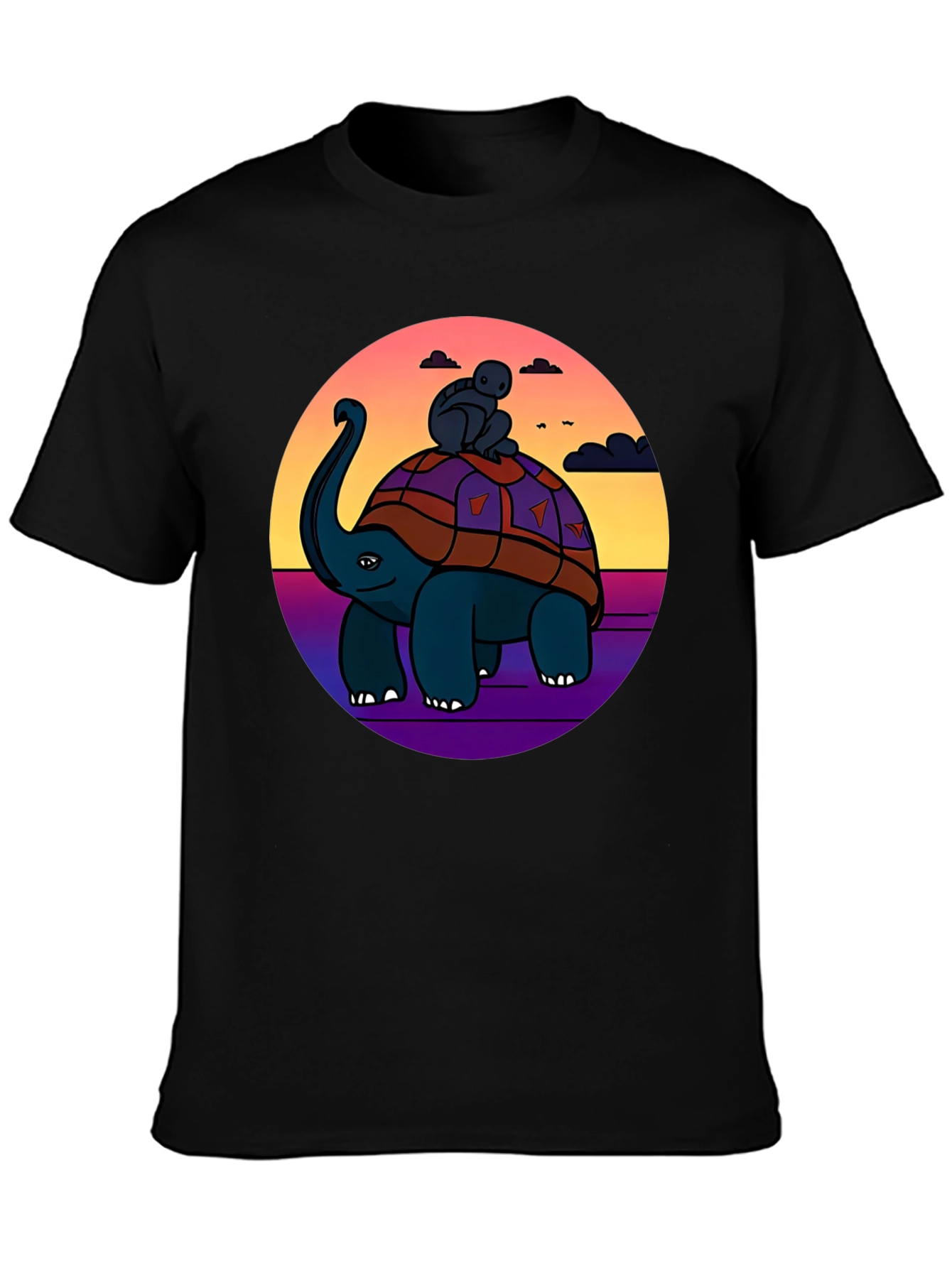 Turtle Rider Graphic Tee - Unique Comfort