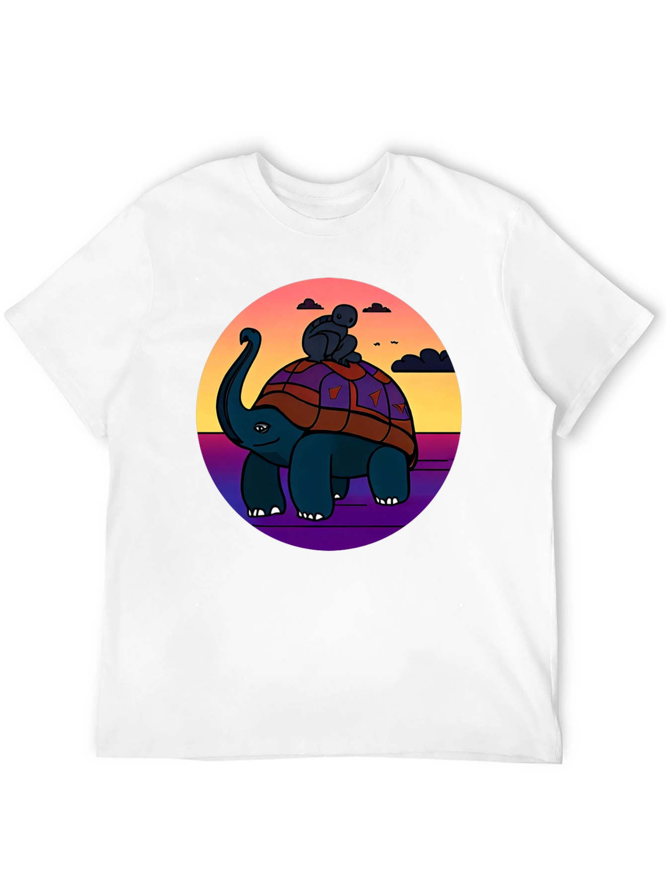 Turtle Rider Graphic Tee - Unique Comfort
