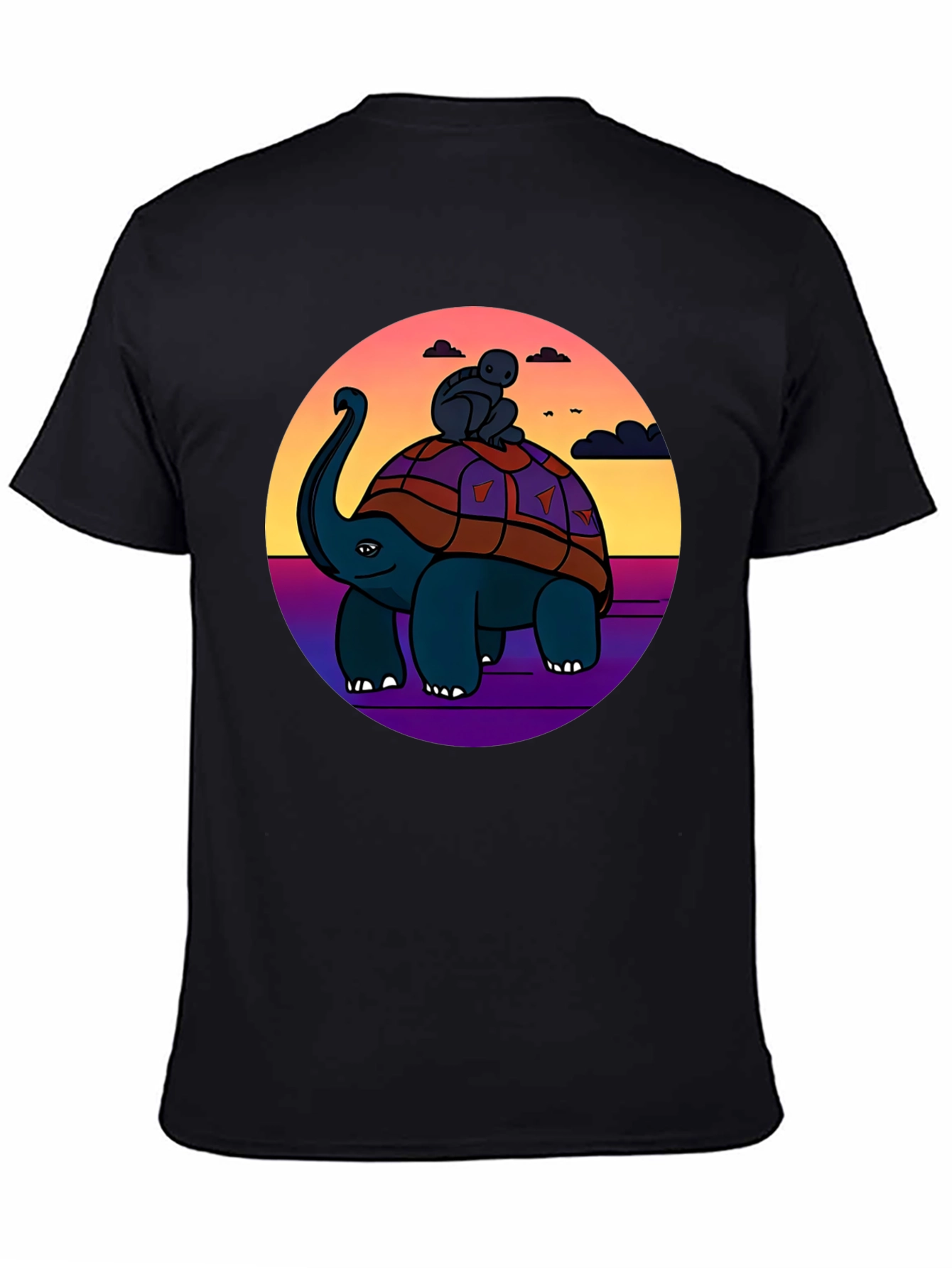 Turtle Rider Graphic Tee - Unique Comfort