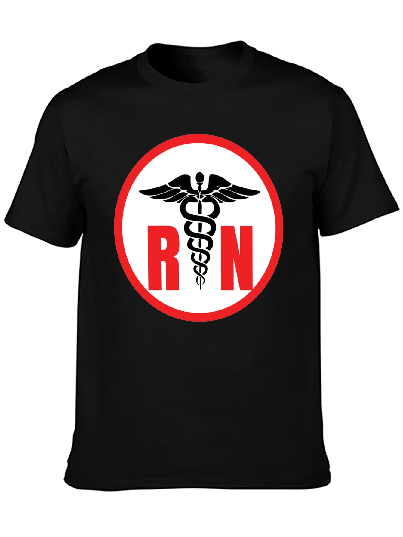 RN Caduceus Black T-Shirt