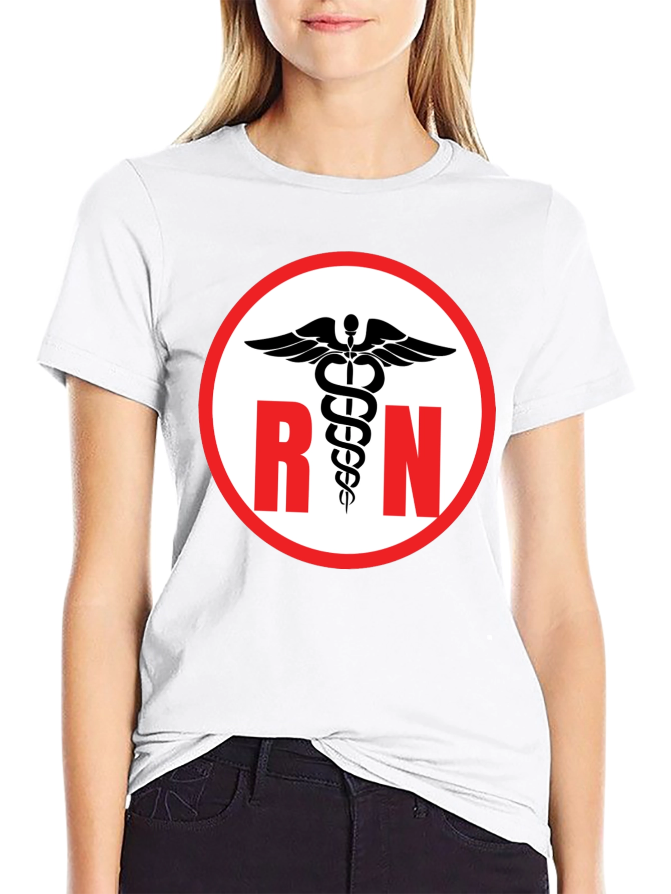 RN Caduceus Black T-Shirt