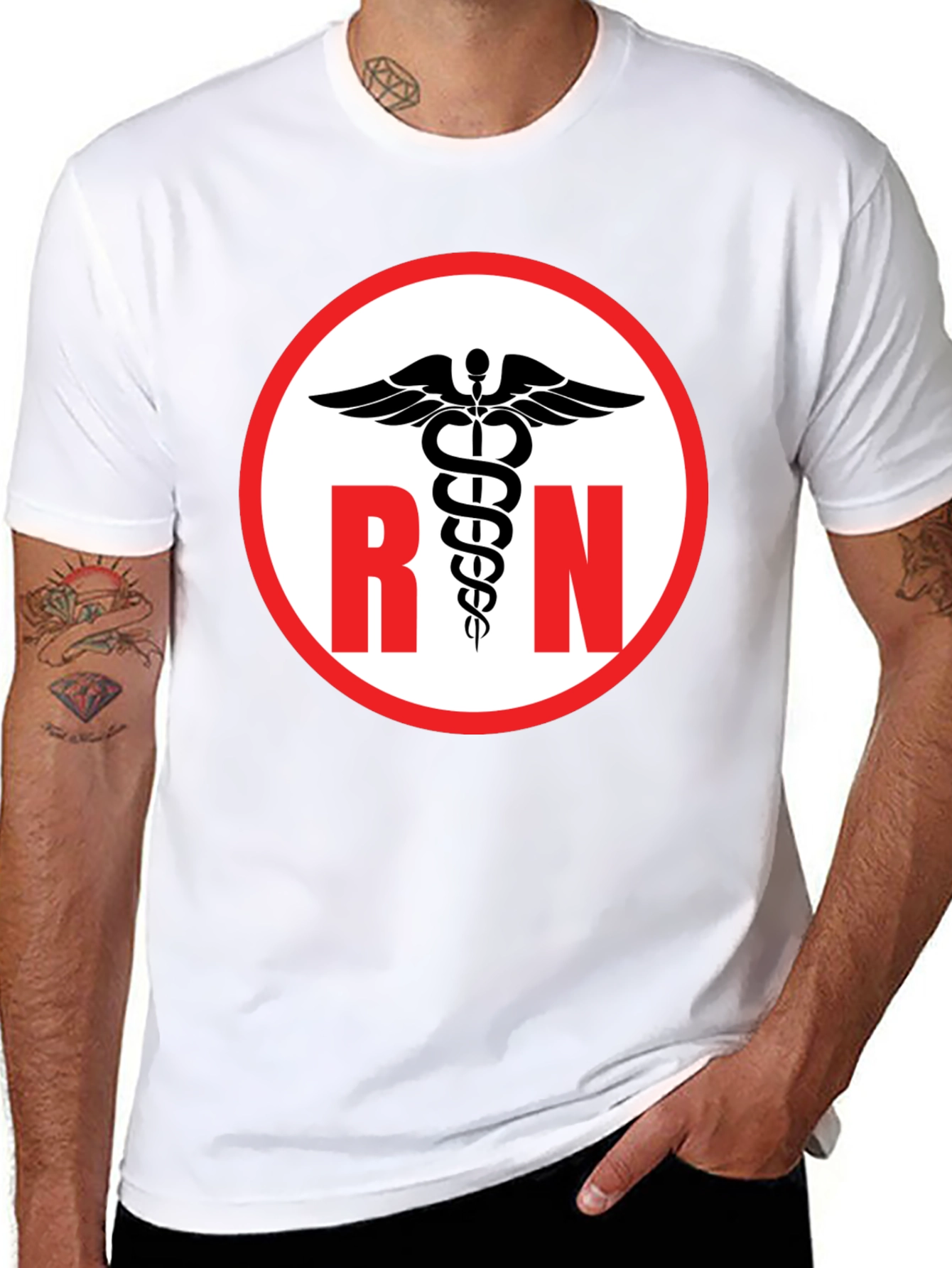 RN Caduceus Black T-Shirt