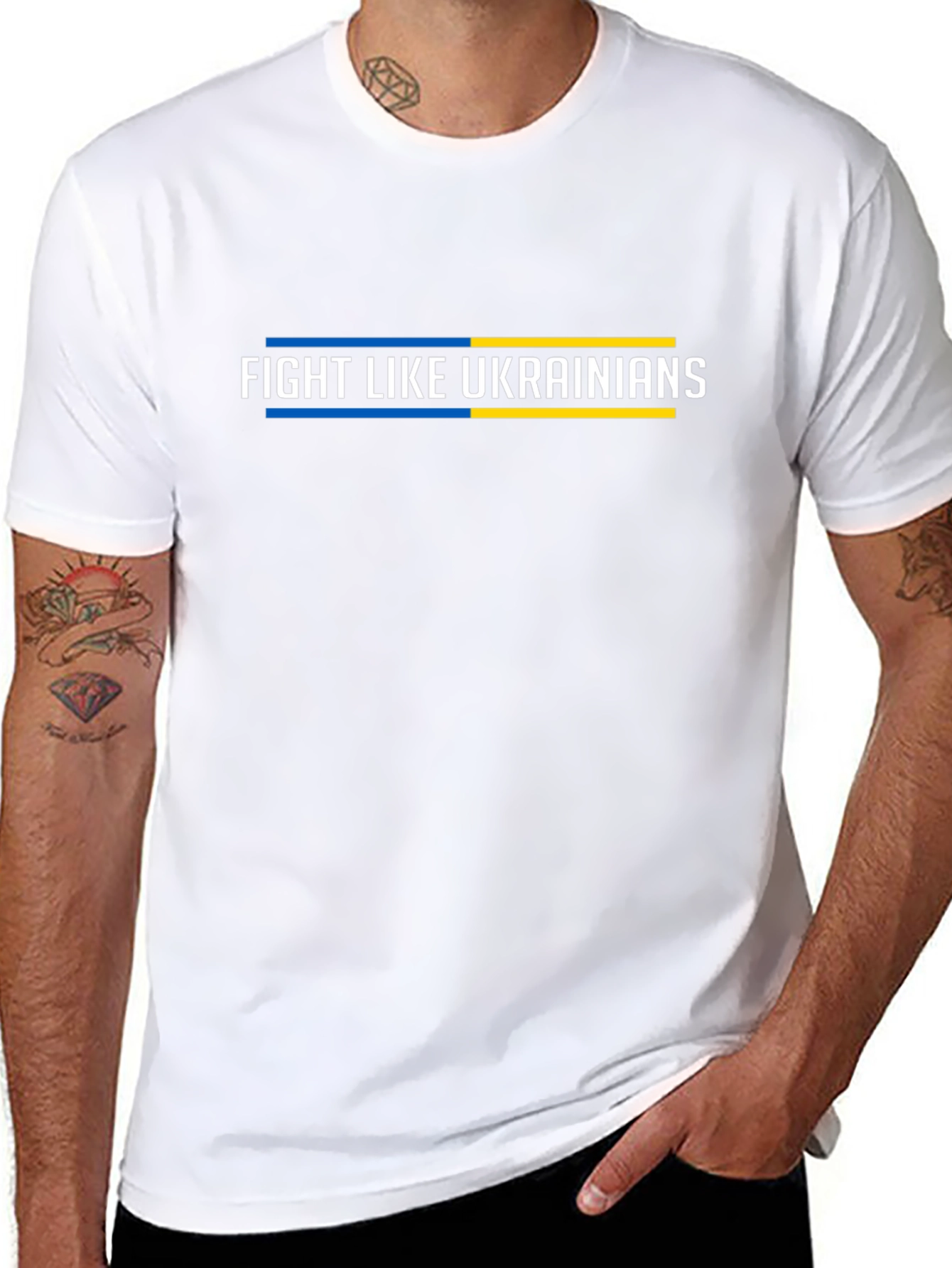 Fight Like Ukrainians Graphic Tee - Black